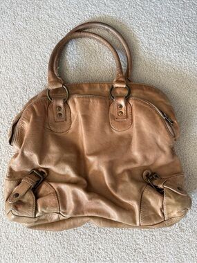 Giorgio Brato Cooper Leather Shoulder Bag